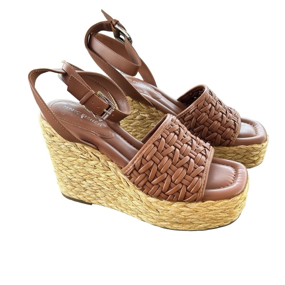Marc Fisher Godina Espadrille Wedge Sandal Size 9.5